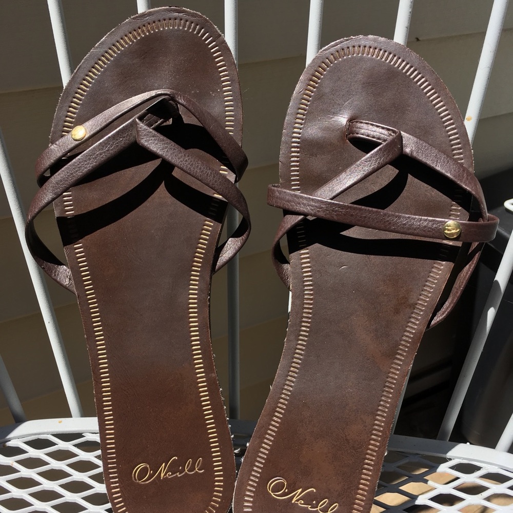 Brown leather Sz 10 Sandals by O’Neill